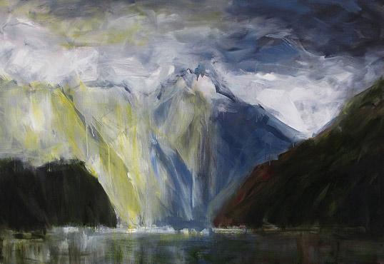 Nigel Wilson NZ landscape artist, Doubtful Sound oil paintings